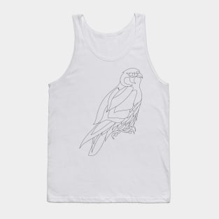 falcon peregrine in eagle eyes art zentangle wings Tank Top